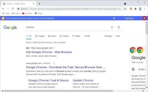 IEability ডাউনলোড করুন – Chrome-এ Internet Explorer মোড ব্যবহার করুন - Screenshot 3