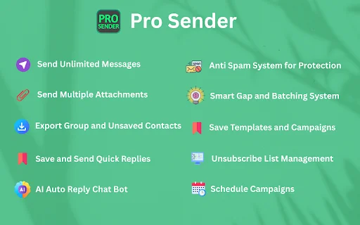 Pro Sender ডাউনলোড করুন – WhatsApp বাল্ক মেসেজ পাঠান সহজেই - Screenshot 1