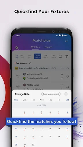 Matchplay ডাউনলোড করুন – দ্রুত লাইভ স্কোর ও ফুটবল পরিসংখ্যান - Screenshot 8