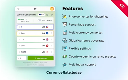 Currency Converter PRO ডাউনলোড করুন – সেরা কারেন্সি কনভার্টার - Screenshot 1
