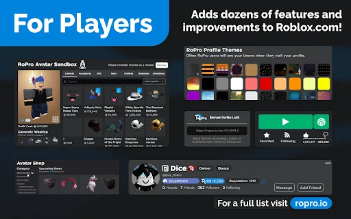 RoPro ডাউনলোড করুন – আপনার Roblox অভিজ্ঞতা উন্নত করুন - Screenshot 2