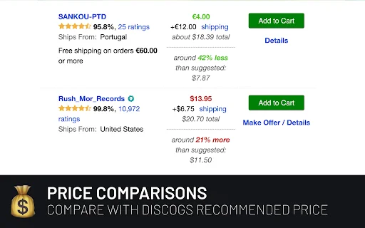 Discogs Enhancer ডাউনলোড করুন – ভিনাইল সংগ্রহের সেরা টুলস - Screenshot 3