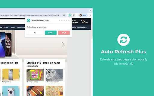Auto Refresh Plus ডাউনলোড করুন – সেরা অটো রিফ্রেশ এক্সটেনশন - Screenshot 1