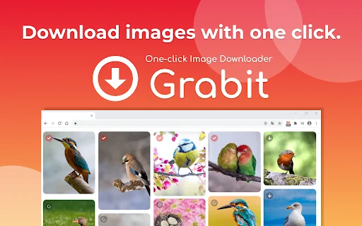 One-click Image Downloader – Grabit ডাউনলোড করুন – সেরা ইমেজ ডাউনলোডার - Screenshot 1