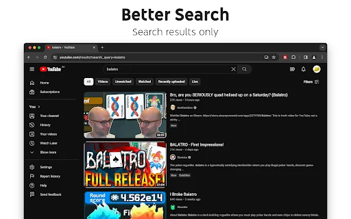 Control Panel for YouTube ডাউনলোড করুন – অ্যাড ব্লক ও UI কাস্টমাইজ করুন - Screenshot 3