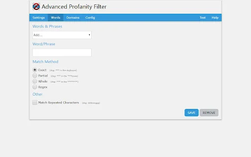 Advanced Profanity Filter ডাউনলোড করুন – সেরা অনলাইন কন্টেন্ট ফিল্টার - Screenshot 2