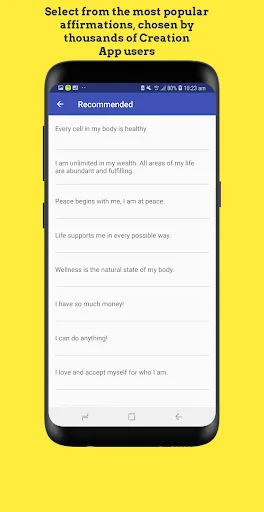Creation – Voice Affirmations অ্যাপ ডাউনলোড করুন – নিজের কণ্ঠে অ্যাফার্মেশন শুনুন - Screenshot 2