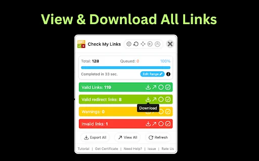 Check My Links ডাউনলোড করুন – ব্রোকেন লিঙ্ক চেকার এক্সটেনশন - Screenshot 2