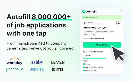 Jobright Autofill ডাউনলোড করুন – চাকরির আবেদন করুন ১ ক্লিকে - Screenshot 1