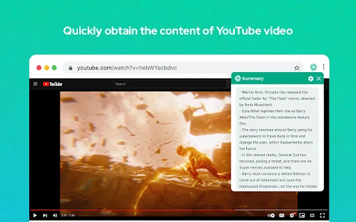 Summary for Youtube ডাউনলোড করুন – AI এর মাধ্যমে দ্রুত সারসংক্ষেপ - Screenshot 2