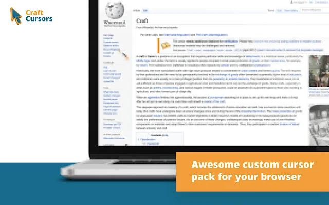Craft Cursors ডাউনলোড করুন – আপনার ব্রাউজারের জন্য সেরা কাস্টম কার্সার - Screenshot 1