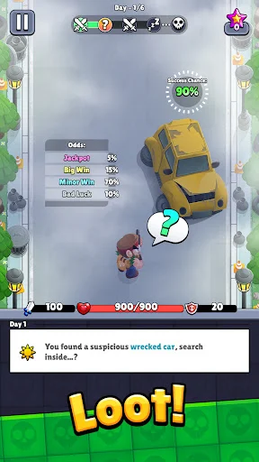 Bagbound Hero – Backpack RPG ডাউনলোড করুন – অফলাইন জম্বি সারভাইভাল গেম - Screenshot 1