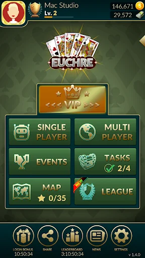Euchre Ultimate ডাউনলোড করুন – সেরা অনলাইন কার্ড গেম এখন খেলুন - Screenshot 1