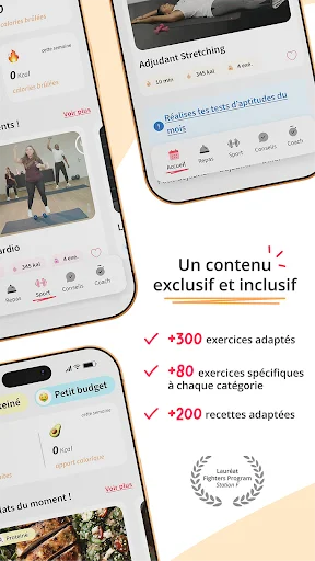 Kunto: Nutrition Sport Adapté ডাউনলোড করুন – ফিটনেস ও স্বাস্থ্য টিপস - Screenshot 2