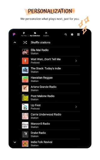 Pandora Music & Podcasts ডাউনলোড করুন – সেরা মিউজিক স্ট্রিমিং - Screenshot 31