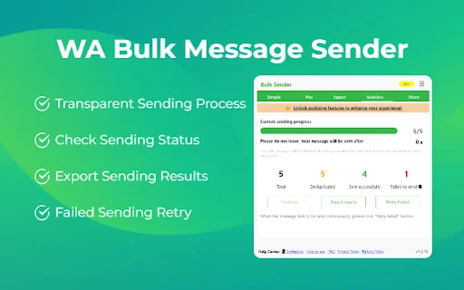 WA Bulk Message Sender ডাউনলোড করুন – সেরা হোয়াটসঅ্যাপ মার্কেটিং টুল - Screenshot 3