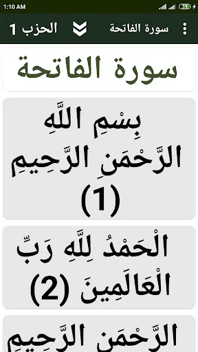 Al-Lawh Al-Mahfuz Hafs an Asim ডাউনলোড করুন – দৃষ্টিহীনদের জন্য সেরা কুরআন অ্যাপ - Screenshot 1