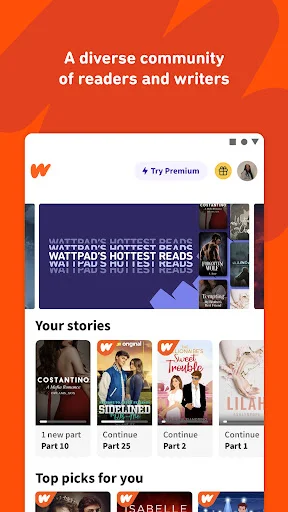 Wattpad ডাউনলোড করুন – সেরা গল্প পড়ার ও লেখার অ্যাপ - Screenshot 2