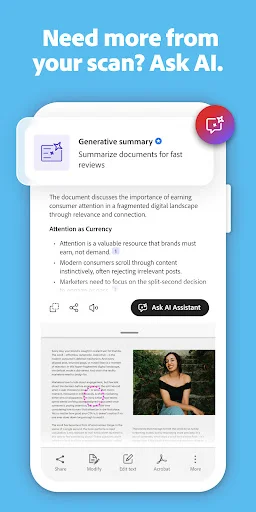 Adobe Scan AI PDF Scanner ডাউনলোড করুন – সেরা ডকুমেন্ট স্ক্যানার - Screenshot 6