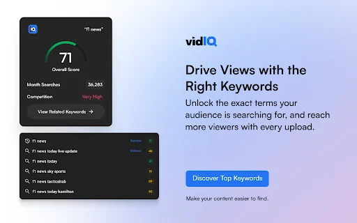 vidIQ Vision for YouTube ডাউনলোড করুন – ইউটিউব চ্যানেল গ্রোথ টুল - Screenshot 4