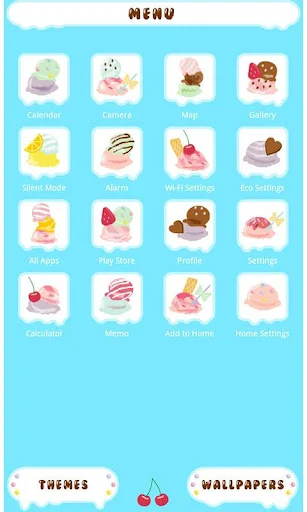 Theme-I Scream for Ice Cream! ডাউনলোড করুন – সেরা কিউট থিম - Screenshot 2