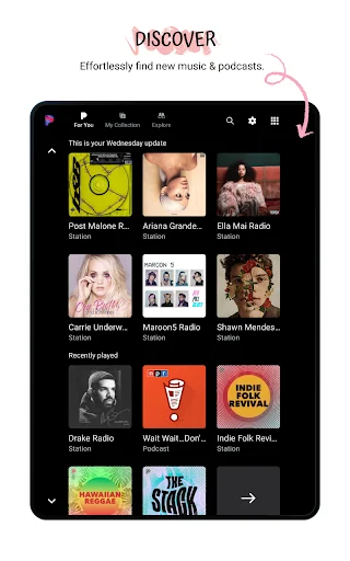 Pandora Music & Podcasts ডাউনলোড করুন – সেরা মিউজিক স্ট্রিমিং - Screenshot 27
