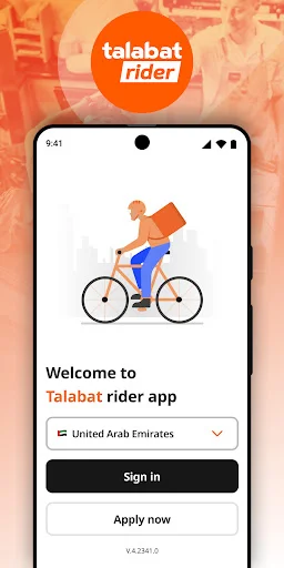 Talabat Rider অ্যাপ ডাউনলোড করুন – আয় করুন নিজের সুবিধামতো - Screenshot 1