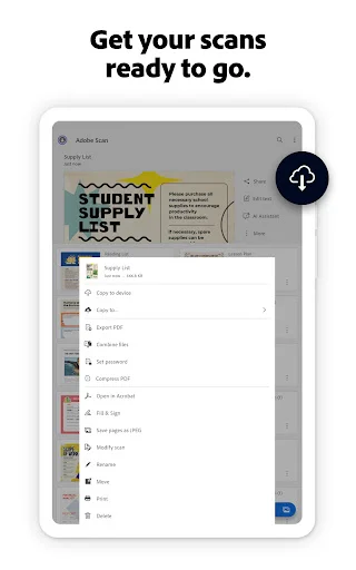 Adobe Scan AI PDF Scanner ডাউনলোড করুন – সেরা ডকুমেন্ট স্ক্যানার - Screenshot 12
