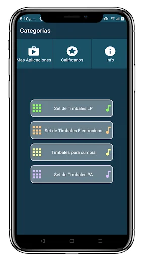 Timbales Cumbia ডাউনলোড করুন – সেরা ভার্চুয়াল পারকাশন অ্যাপ - Screenshot 16