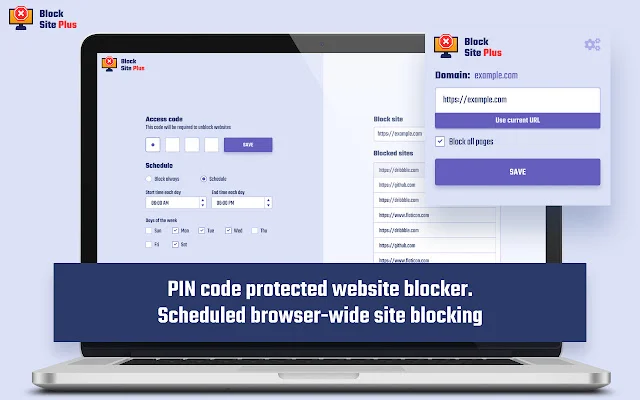 Block Site Plus ডাউনলোড করুন – ওয়েবসাইট ব্লকার ও প্যারেন্টাল কন্ট্রোল - Screenshot 1