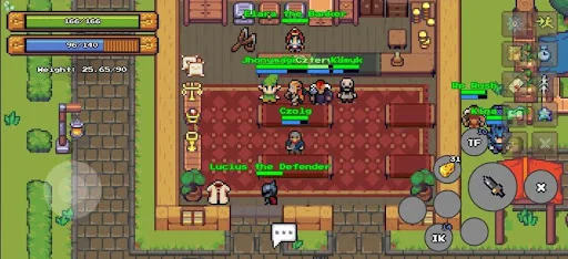 Definya: 2D MMORPG ডাউনলোড করুন – সেরা পিক্সেল অনলাইন গেম - Screenshot 1