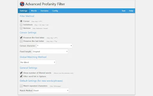 Advanced Profanity Filter ডাউনলোড করুন – সেরা অনলাইন কন্টেন্ট ফিল্টার - Screenshot 1