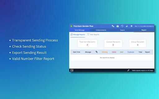 Premium Sender Plus ডাউনলোড করুন – সেরা মেসেজিং এক্সটেনশন - Screenshot 5