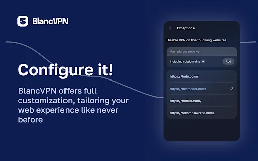 BlancVPN ডাউনলোড করুন – দ্রুত এবং নিরাপদ ভিপিএন প্রক্সি - Screenshot 3