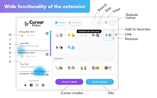 Cursor Helper ডাউনলোড করুন – আপনার ব্রাউজারের জন্য সেরা কাস্টম কার্সার - Screenshot 2