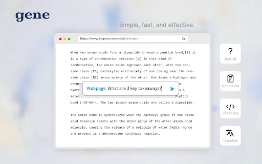 Ask Gene AI Assistant ডাউনলোড করুন – সেরা ওয়েব এআই টুল - Screenshot 1