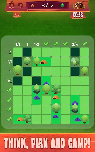 Real Tents & Trees ডাউনলোড করুন – সেরা লজিক পাজল গেম - Screenshot 14