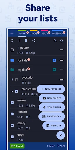 Shopping List – Enchan Li ডাউনলোড করুন – সেরা গ্রোসারি অ্যাপ - Screenshot 1