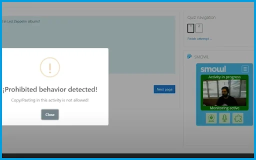 Smowl ডাউনলোড করুন – অনলাইন পরীক্ষার জন্য সেরা প্রোক্টরিং এক্সটেনশন - Screenshot 2