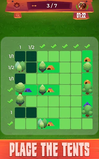 Real Tents & Trees ডাউনলোড করুন – সেরা লজিক পাজল গেম - Screenshot 11