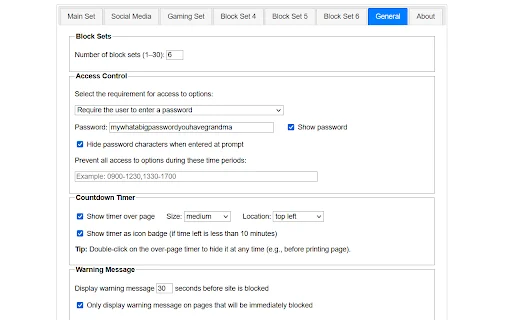 LeechBlock NG ডাউনলোড করুন – কাজের ফোকাস ও প্রোডাক্টিভিটি বাড়ান - Screenshot 4