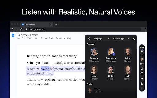 Speechify ডাউনলোড করুন – সেরা টেক্সট টু স্পিচ অ্যাপ - Screenshot 2
