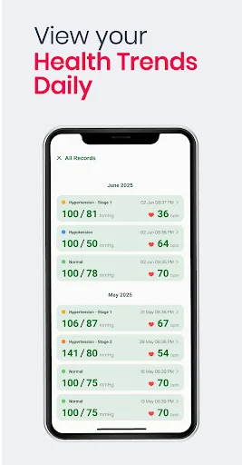 Blood Pressure App: BP Logger ডাউনলোড করুন – উচ্চ রক্তচাপ নিয়ন্ত্রণ করুন - Screenshot 13