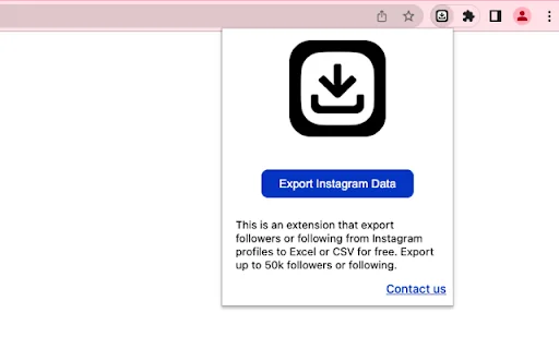 IG Follower Export Tool ডাউনলোড করুন – দ্রুত এক্সেল এক্সপোর্ট - Screenshot 5