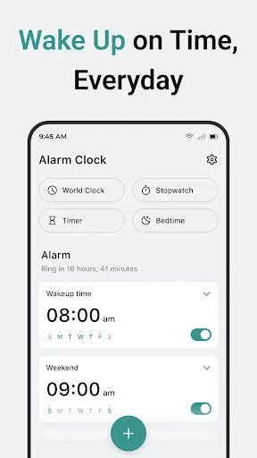 Alarm Clock ডাউনলোড করুন – স্মার্ট টাইমার ও স্লিপ সাউন্ডস - Screenshot 1