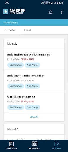 Maersk Training TMS ডাউনলোড করুন – আপনার প্রশিক্ষণের অগ্রগতি ট্র্যাক করুন - Screenshot 7