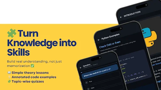 Learn Python: Quiz & More ডাউনলোড করুন – পাইথন শিখুন সহজে - Screenshot 2