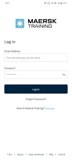 Maersk Training TMS ডাউনলোড করুন – আপনার প্রশিক্ষণের অগ্রগতি ট্র্যাক করুন - Screenshot 1