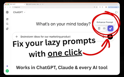 AI Prompt Helper: ChatGPT ও Claude-এর জন্য সেরা প্রম্পট টুল - Screenshot 1