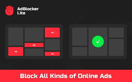 AdBlock Lite ডাউনলোড করুন – দ্রুত এবং বিজ্ঞাপন মুক্ত ব্রাউজিংয়ের সেরা উপায় - Screenshot 1